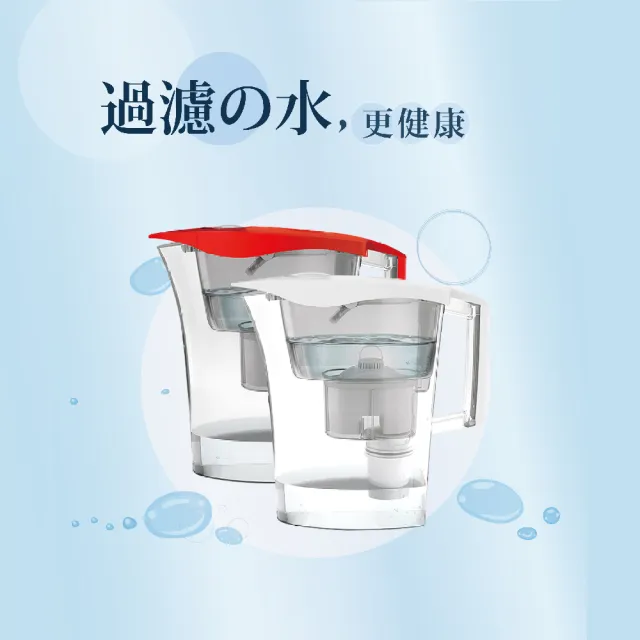 【LAICA 萊卡】2.8L國際版除菌生飲濾水壺(1壺3芯+除菌濾芯)