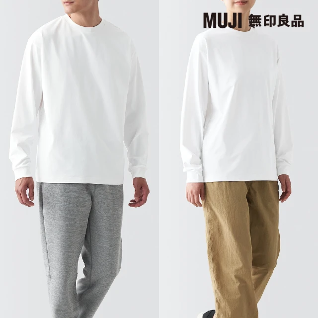 MUJI 無印良品 男抗UV吸汗速乾聚酯纖維長袖T恤(共4色)