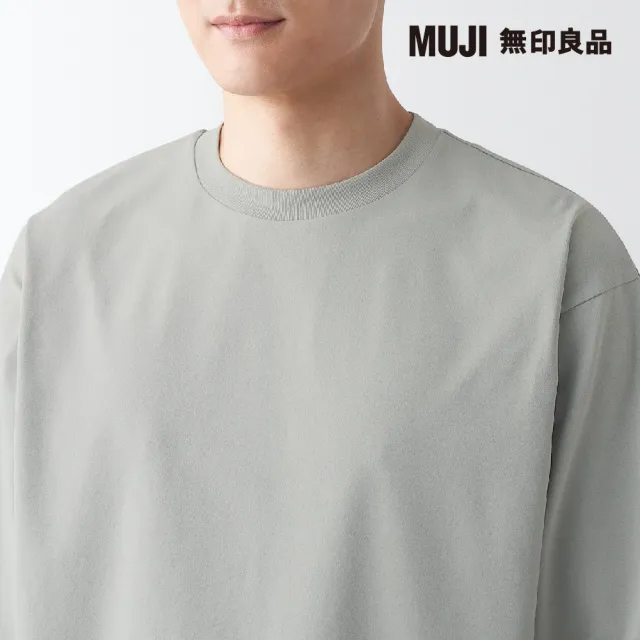 【MUJI 無印良品】男抗UV吸汗速乾聚酯纖維長袖T恤(共4色)