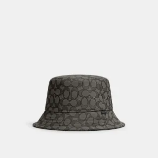 【COACH蔻馳官方直營】男女同款經典Logo漁夫帽-炭黑色(CH401)