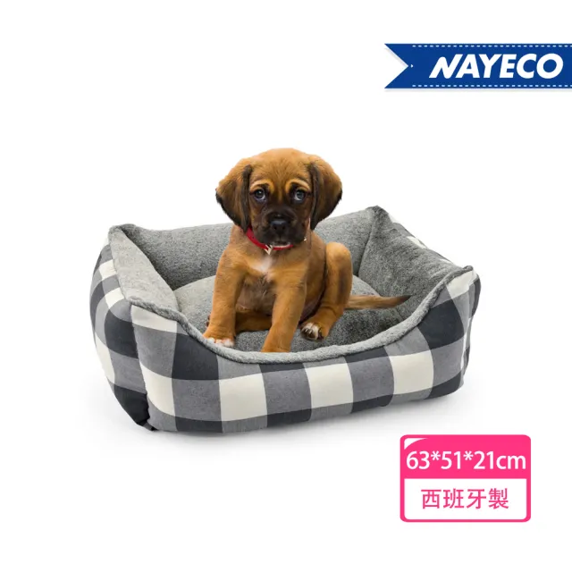 【NAYECO】寵物夢幻床墊_黑白格蘭文(窩型床/睡床軟墊/健康床墊)