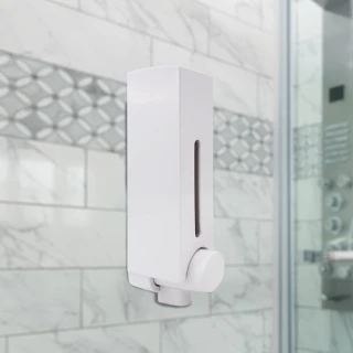 【UdiLife】壁掛按壓式多用途給皂機-250ml-經典白-2組(給皂機)