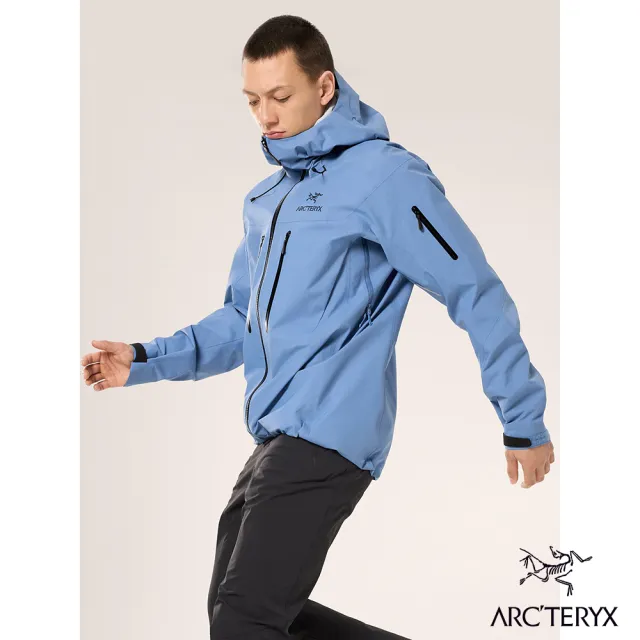 【Arcteryx 始祖鳥官方直營】男 Alpha SV 防水外套(石洗藍)