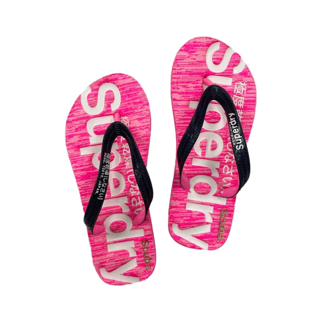 SuperdrySuperdry 混粉 芭比 風 極度乾燥 女拖鞋 女款 夾腳拖 鞋面 人字拖 superdry 拖鞋(拖鞋)