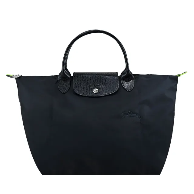 【LONGCHAMP】LE PLIAGE GREEN系列刺繡再生尼龍摺疊後背包/水餃包(多款選)