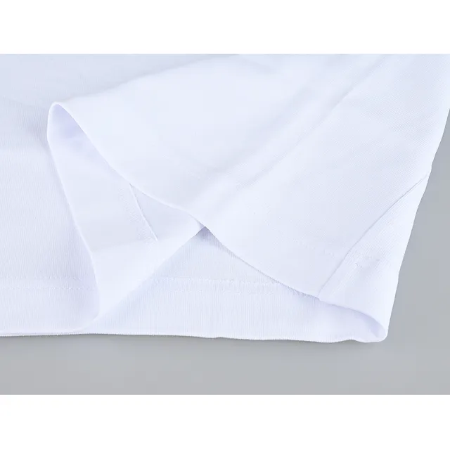 【MONCLER】MONCLER立體凸字LOGO棉質圓領短袖T恤(女款/白)