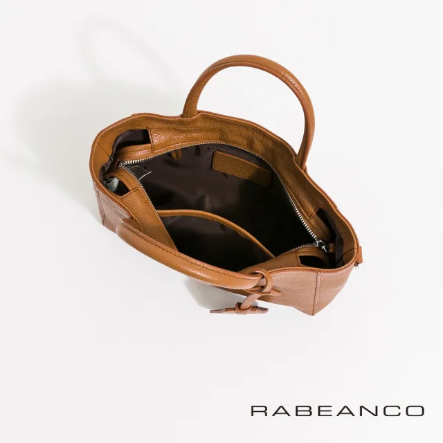 【RABEANCO】迷時尚系列優雅兩用小手提包-小(深駝)