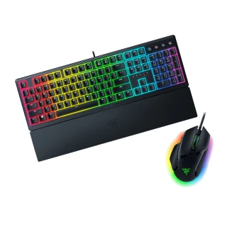 【Razer 雷蛇】Basilisk V3 巴塞利斯蛇有線電競滑鼠組★Ornata V3 雨林狼蛛 V3 中文有線鍵盤