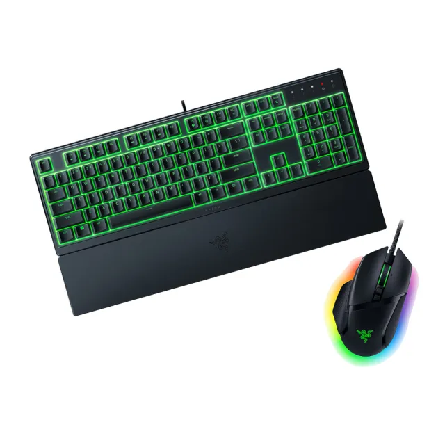 【Razer 雷蛇】Basilisk V3 巴塞利斯蛇有線電競滑鼠組★Ornata V3 X 雨林狼蛛 V3 X中文有線鍵盤