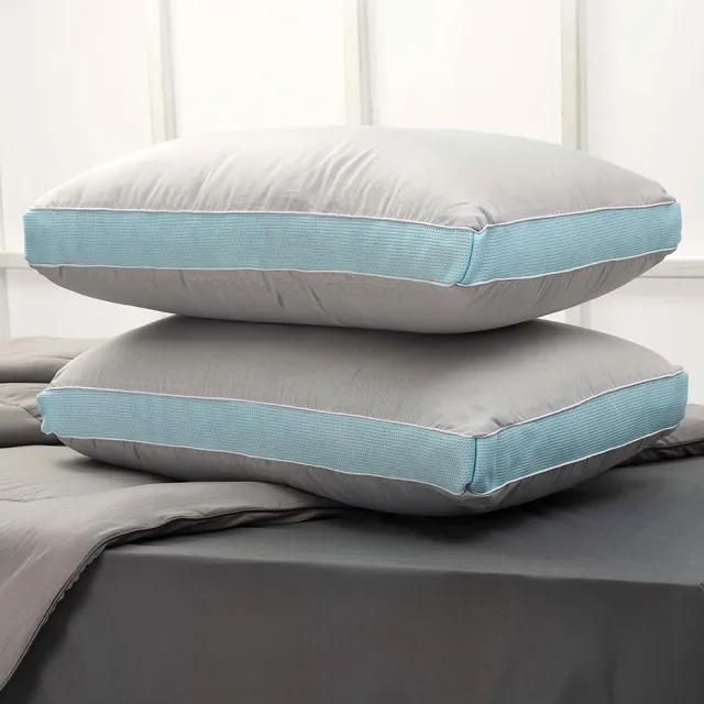 【寢室安居】買1送1 台灣製 雙層石墨烯銀離子可拆洗獨立筒枕(Momo獨家限定款)