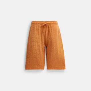 【COACH蔻馳官方直營】刷舊短褲-陽光橙色(CJ887)