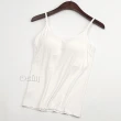 【Osun】2入組-莫代爾帶胸墊3D罩杯女用細肩帶上衣(附胸墊/顏色任選/CE327-1603)