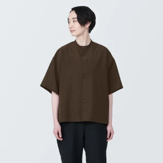 【MUJI 無印良品】MUJI Labo聚酯纖維透氣抗污短袖襯衫(共3色)