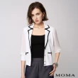 【MOMA】七分雪紡袖西裝領針織外套(兩色)