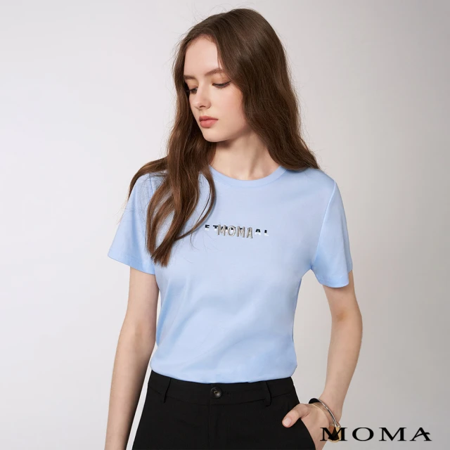 【MOMA】沁涼冰感｜MOMA電繡標語涼感T恤(三色)