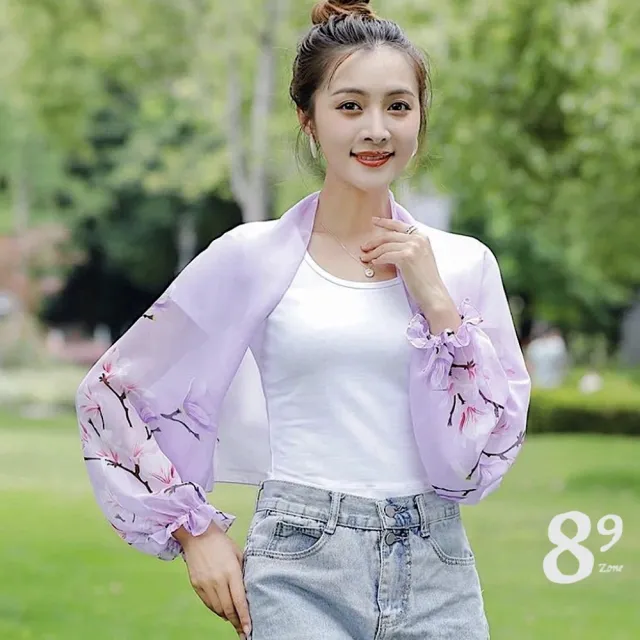 【89 zone】韓版時尚加長薄冰袖防紫外線 防曬衣 披肩 袖套 披肩袖套(線條藍/紅/黃)