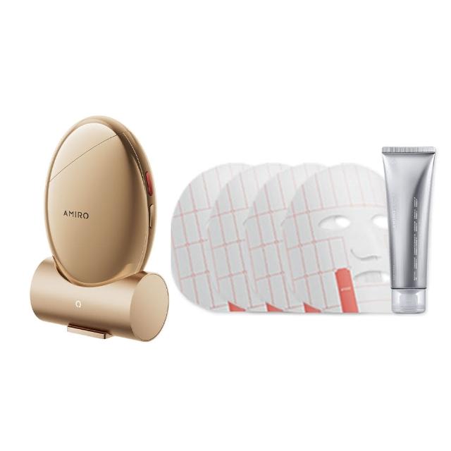 【AMIRO】S1 時光機黃金點陣美容儀『贈專用凝膠1條+贈專用塑顏面膜4片』(拉提 細紋 緊緻 情人節禮物)