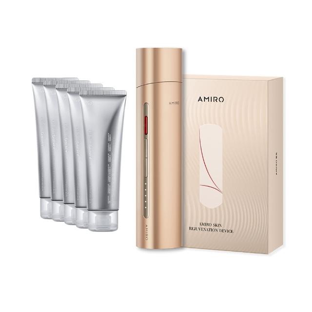 【AMIRO】時光機 拉提美容儀 R3 TURBO - 流沙金 + 保濕精華凝膠 5入(修復細紋 眼周 緊緻 情人節禮物)