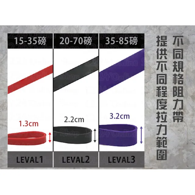 升級款健身彈力帶-黑色中量型(彈力繩 拉力繩 阻力帶 拉力帶 重訓 瑜珈繩)