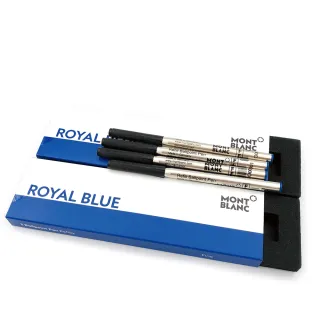 Montblanc 萬寶龍 原子筆芯 黑色/藍色 F尖/M尖 一組兩盒共四支入