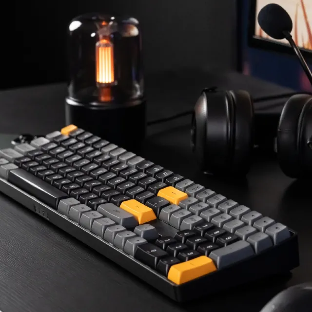 【darkFlash】GD108 熱插拔 中文 無光版雙模機械鍵盤-黑糖色