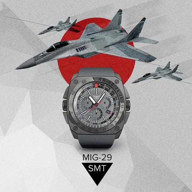 【American Aviator】飛行員  空霸計時 男錶 手錶 藍寶石(灰色- M23072216)
