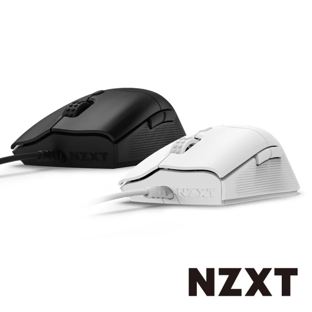 NZXT 恩傑 NZXT美商恩傑 Lift 2 Ergo 滑鼠 黑/白(光微動/26000cpi/鐵氟龍鼠貼/8000輪詢/61g)