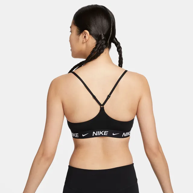 【NIKE 耐吉】背心 女款 運動背心 慢跑 輕度支撐 AS W NK DF INDY LGT SPT BRA 黑 FD1063-011