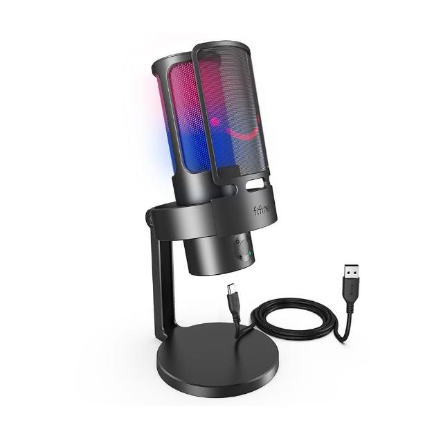 FIFINE A8 PLUS V901 USB 麥克風 PC 適用 專業錄音直播 清晰音質 入門級神器