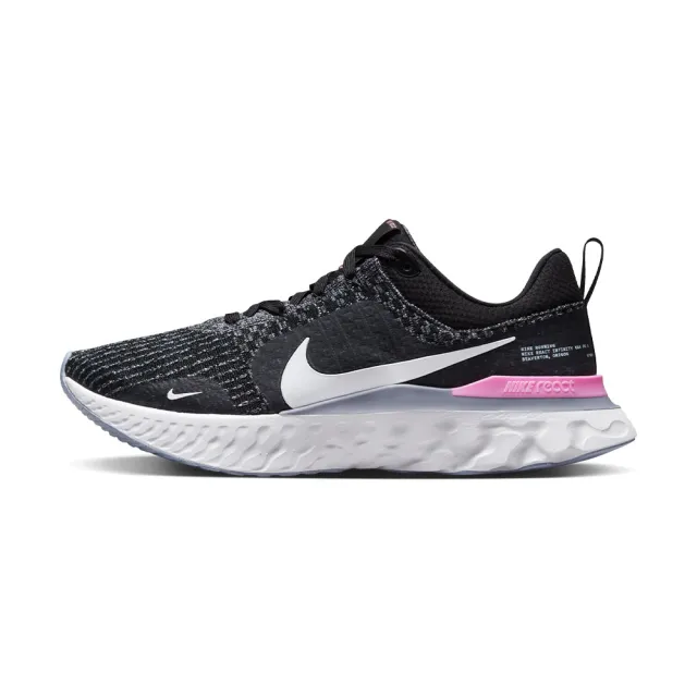 【NIKE 耐吉】React Infinity Run FK 3 男鞋 黑色  避震 舒適 運動 慢跑鞋 DZ3014-001