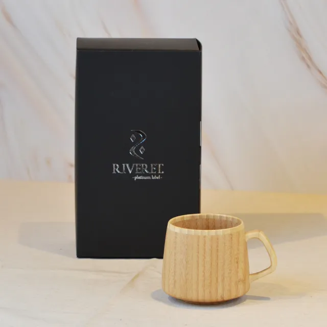 【YU Living 信歐傢居】日本進口 RIVERET孟宗竹布丁法蘭杯 310ml(單件禮盒包裝/2色任選/布丁杯造型)
