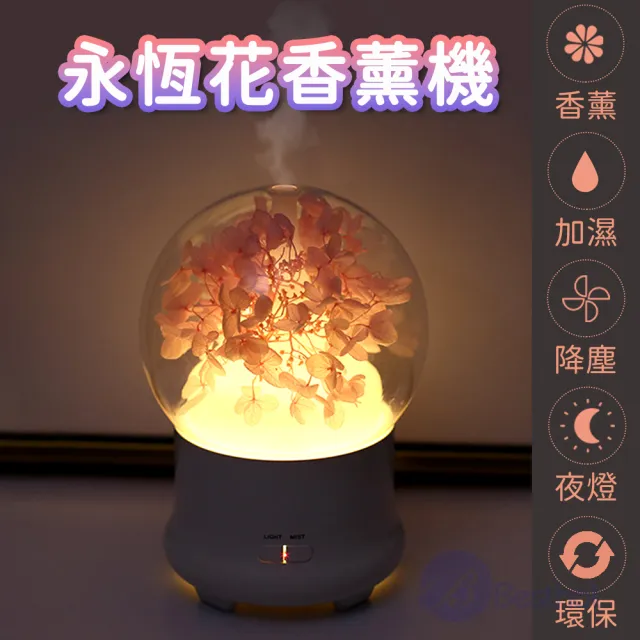 【BESTHOT】永恆花香薰機(可加精油 精油香薰機 加濕器 永生花 霧化加濕器 水氧機)