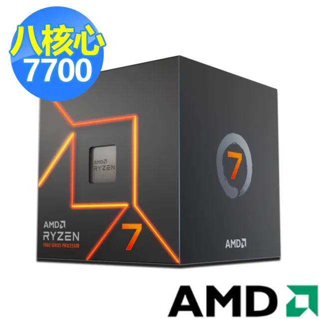 【ASRock 華擎】M+U組合★X670E PRO RS AMD ATX主機板+AMD R7-7700 CPU(C+M)