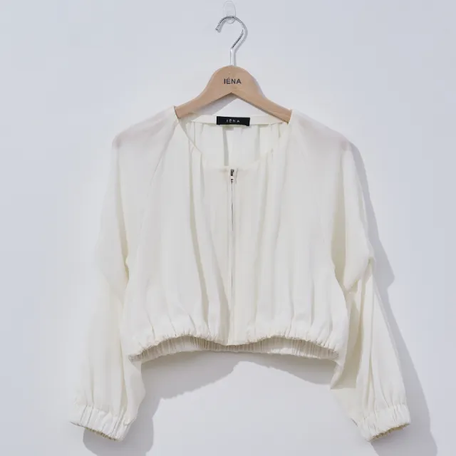 【IENA】特殊袖型變化短外套(#4273005 風衣夾克 白色)