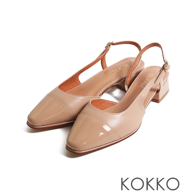 KOKKO 集團 率性舒適細條羅馬平底涼鞋(墨綠色) 推薦