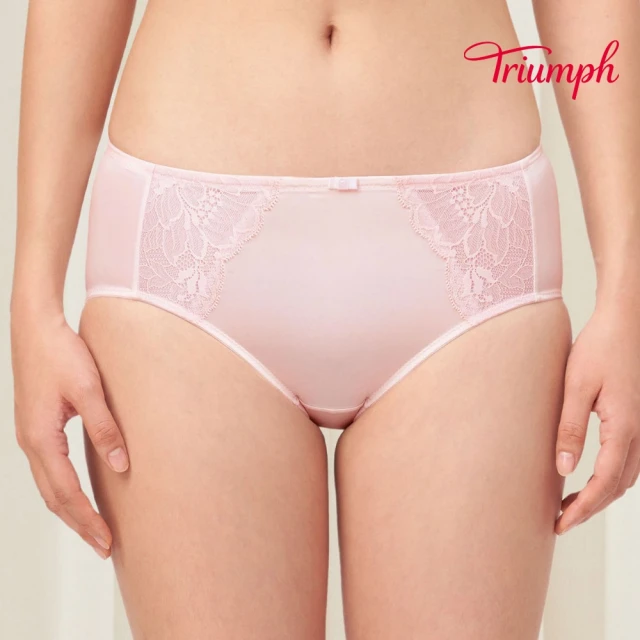 Triumph 黛安芬Triumph 黛安芬 舒柔優雅系列 中腰平口內褲 M-EL(玫瑰粉)