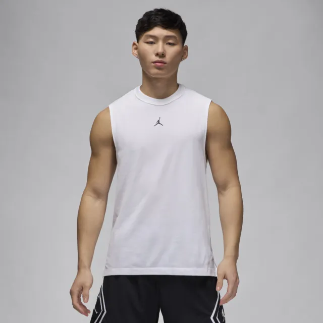 【NIKE 耐吉】AS M J DF SPRT SLVLS TOP 無袖 白色 短T 喬丹 籃球 運動 健身 男(FN5857-100 ∞)