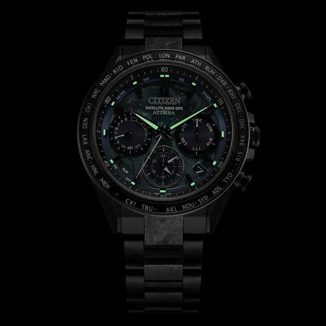 【CITIZEN 星辰】限量HAKUTO-R限定款 GPS衛星對時光動能手錶-44.6mm(CC4065-61Y)