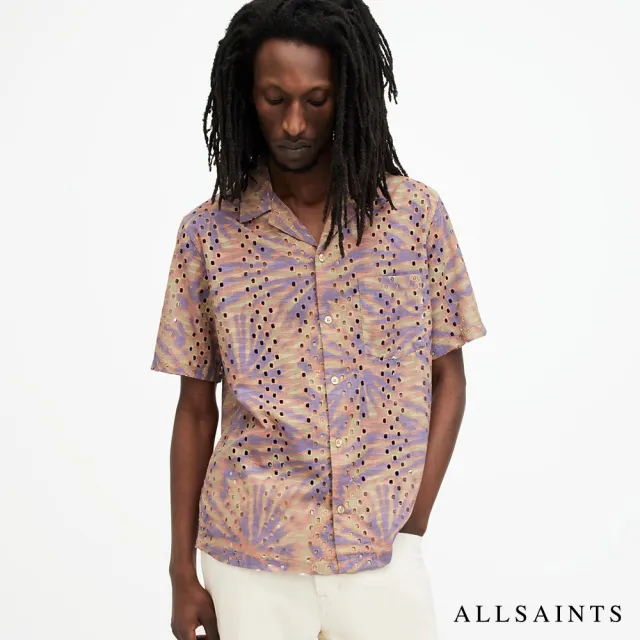 【ALLSAINTS】YUCCA 刺繡夏威夷印花襯衫 MS502Z(舒適版型)