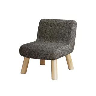 【巧可】家用靠背小椅子 實木板凳 佈藝靠背矮凳(兒童凳 矮凳 靠背小矮椅 換鞋凳 高35CM)