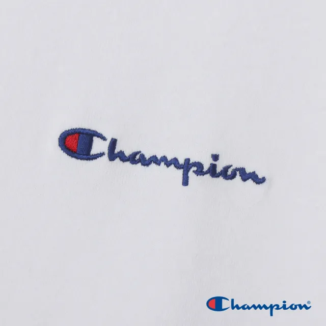 【Champion】官方直營-寬版刺繡Logo短袖TEE-女(白色)