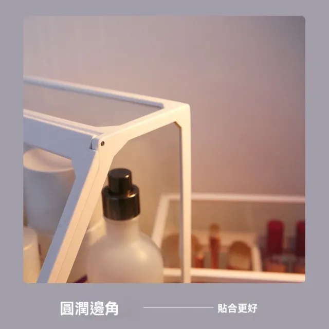 【South Life】防水防塵化妝品收納盒(化妝收納 保養品收納 收納架 飾品收納 化妝品收納櫃 刷具收納)