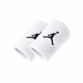 【NIKE 耐吉】Jordan DRI-FIT 白黑色 單色腕帶 運動 休閒 腕帶 JKN0110-1OS