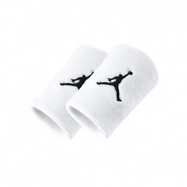 【NIKE 耐吉】Jordan DRI-FIT 白黑色 單色腕帶 運動 休閒 腕帶 JKN0110-1OS