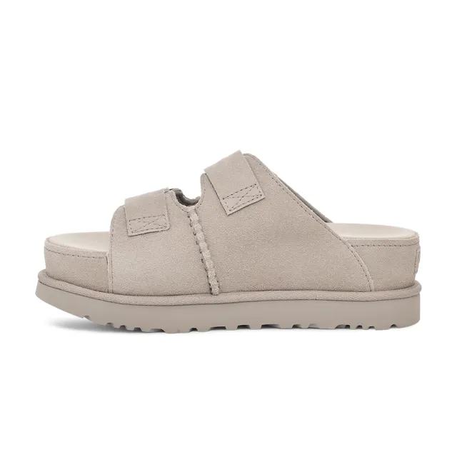 【UGG】女鞋/拖鞋/厚底涼鞋/真皮拖鞋/Goldenstar Hi Slide(海豹灰-UG1155458SEL)