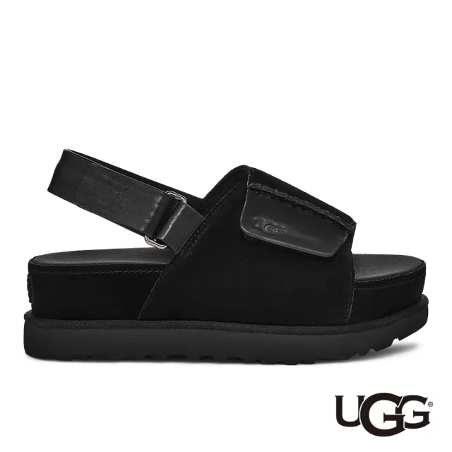 【UGG】女鞋/涼鞋/真皮涼鞋/低底/Goldenstar Hi Slingback(黑色-UG1152652BLK)