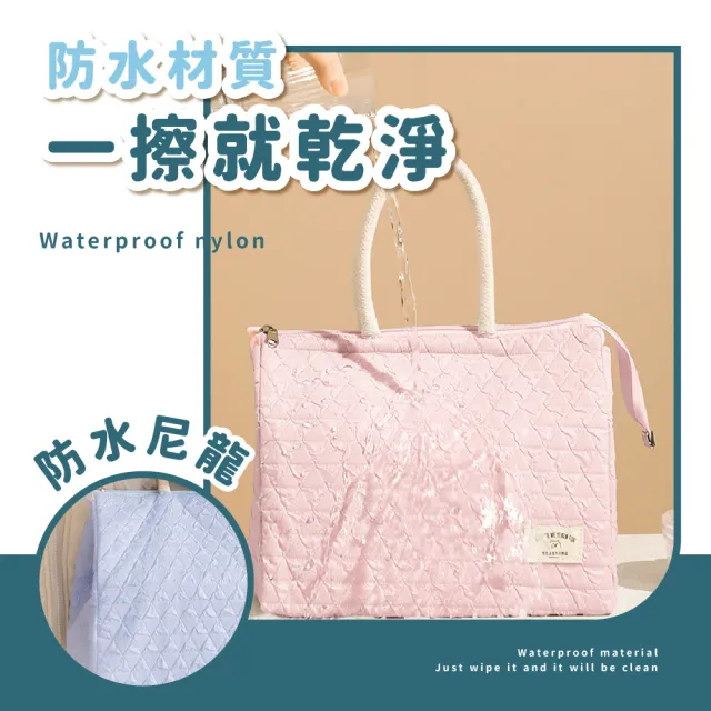 【戶外野餐】ins韓系雲朵馬卡龍便當袋-超值2入組(加厚鋁箔保溫袋 防水 手提袋 午餐袋 環保袋 學生)