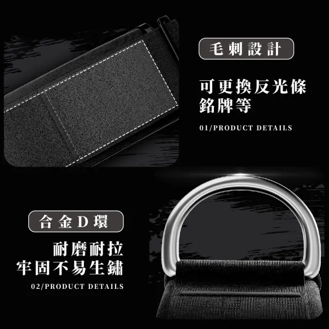 【耐磨牢固】舒適防暴衝中大型狗狗戰術項圈(遛狗 戶外牽引 頸圈 頸鍊 頭套 犬 配件 寵物用品)