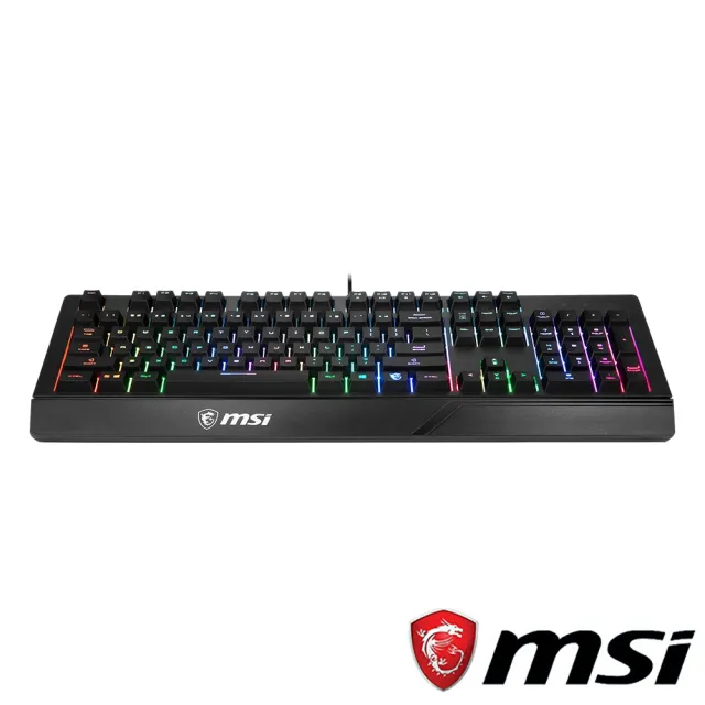 【MSI 微星】電競大全套★GH20耳機+GM20電競滑鼠+GD22鼠墊+Vigor GK20 防潑水電競鍵盤