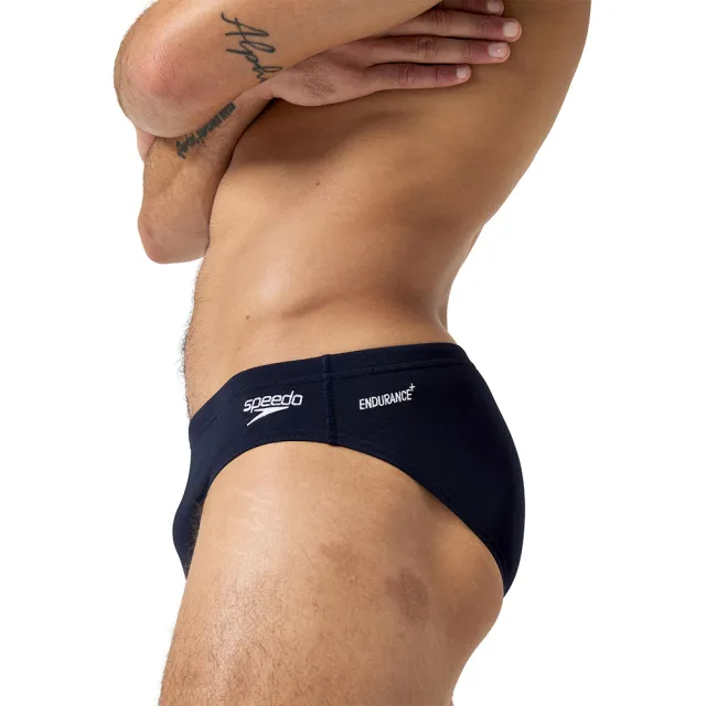 【SPEEDO】男 運動三角泳褲 Eco Endurance+(海軍藍)